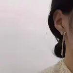 Moda Tatlı Kelebek Kurdele Zirkon Püskül Küpe