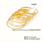 7 Parça Benzersiz Alaşım Bilezik Seti Ok ve Aşk Desenli