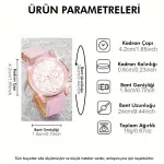 Pembe Roma Rakamlı Kadın Kuvars Saat