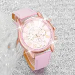 Pembe Roma Rakamlı Kadın Kuvars Saat