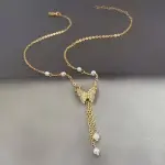 Zarif Kelebek Kolye ve İmitasyon İncilerle Şık Moda Takı